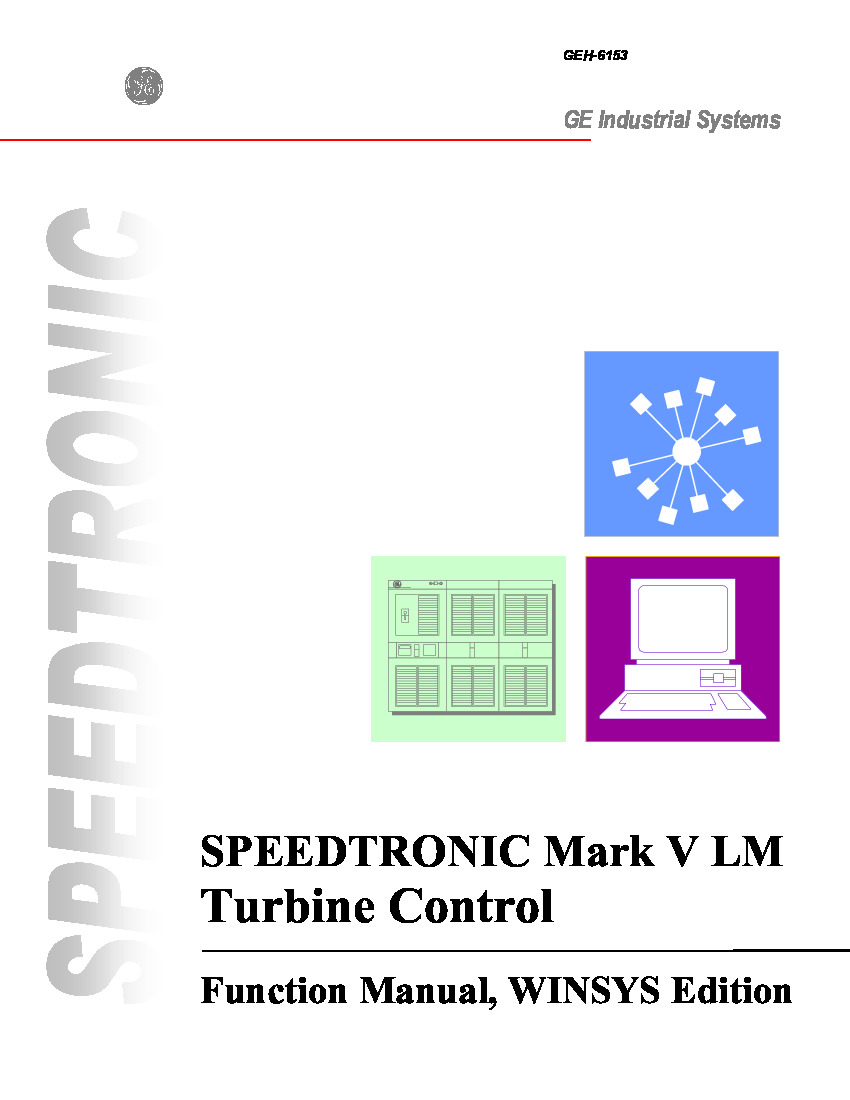 First Page Image of DS200TCCBG8BSpeedtronic Mark V LM Turbine Control GEH-6153 Instruction Manual.pdf